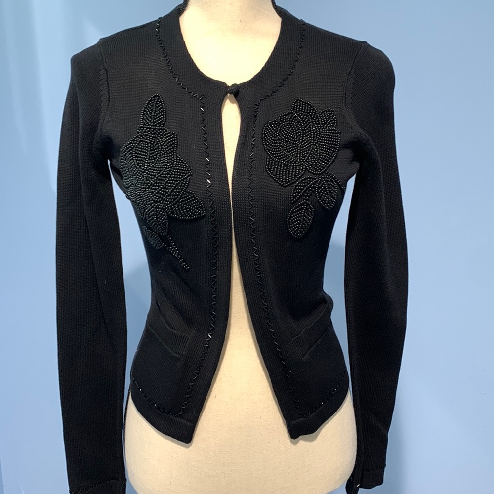 Sam's fifth avenue cardigan sweater hundred percent cotton size petite